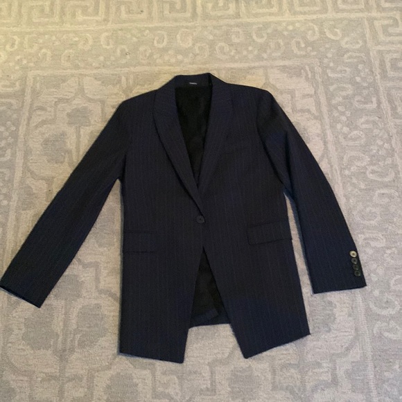 Theory Jackets & Blazers - NWOT Theory etiennette blazer - blue stripe